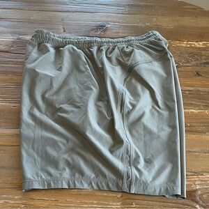 Lululemon Olive Green Athletic Shorts, M, 6”